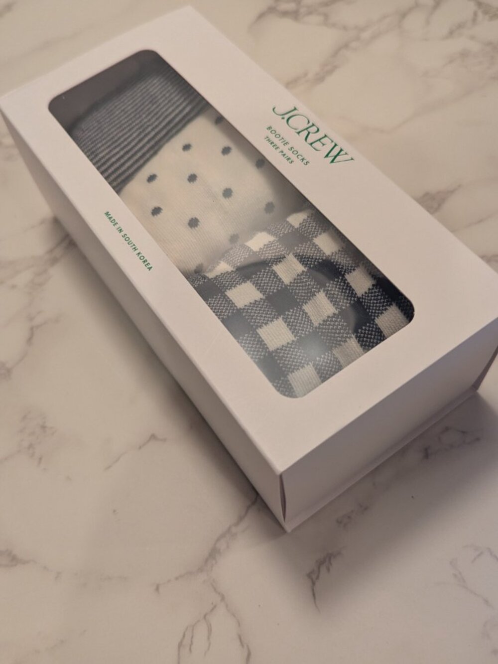 J.Crew Tartan bootie Socks three-pack - Picture 4 of 5
